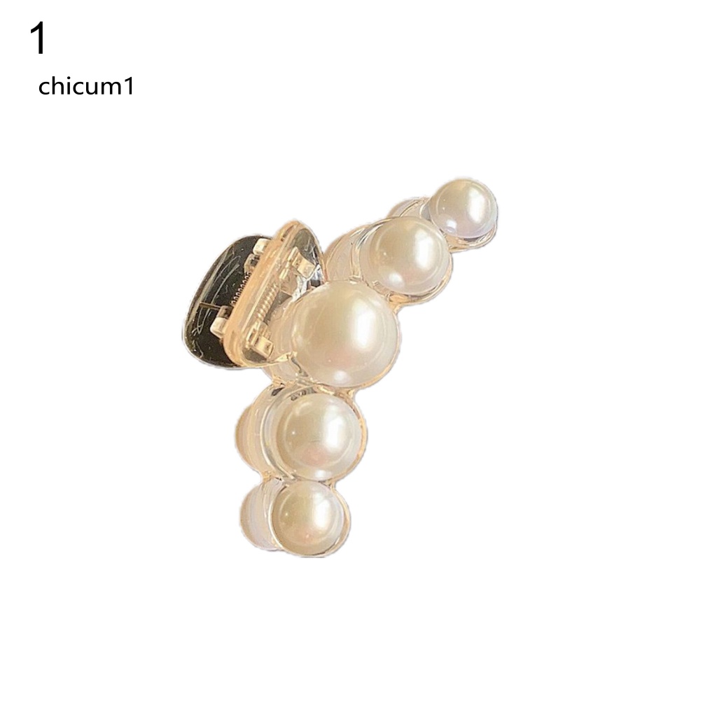 Kẹp Tóc Đính Ngọc Trai Giả Bằng Nhựa Bền Chắc