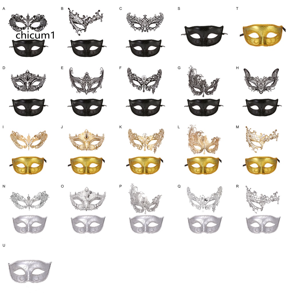 Mặt Nạ Che Nửa Mặt Bằng Kim Loại Đính Đá Lấp Lánh Màu Đen Phong Cách Cổ Điển Dùng Hóa Trang