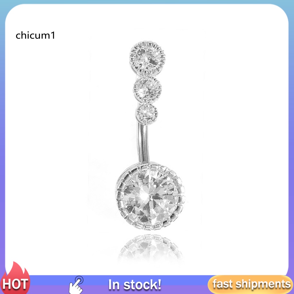 Khuyên Rốn Đính Đá Zircon Thời Trang Cho Nữ