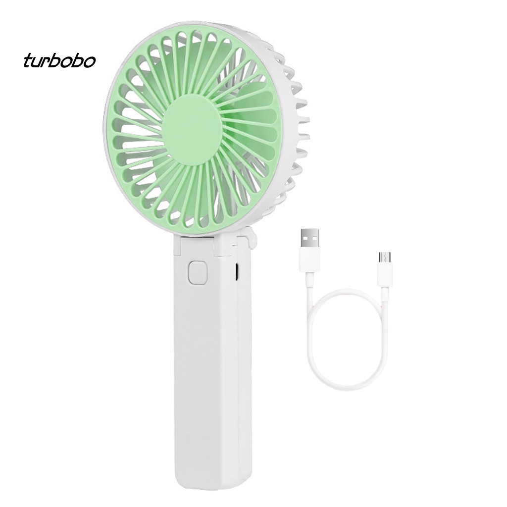 Quạt Mini 3 Bánh Răng Cầm Tay Có Thể Gập Lại Sạc USB