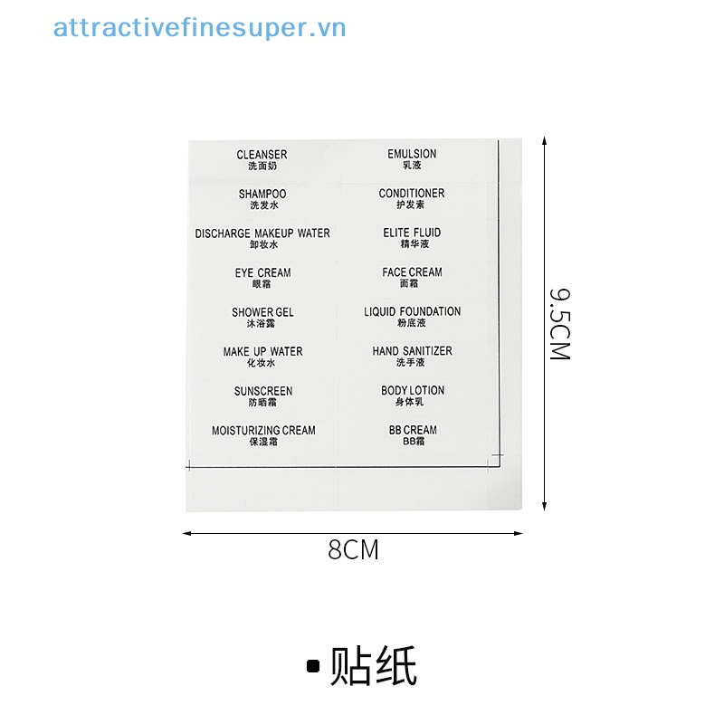 Set 5 Túi Đựng Mỹ Phẩm AFS Dạng Lỏng Trong Suốt Di Động Tiện Dụng Mang Theo Du Lịch