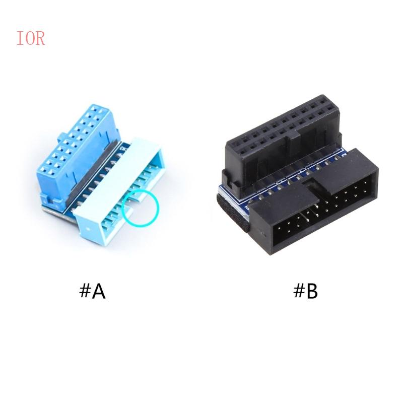 Bo Mạch Chủ Kết Nối Máy Tính USB 3 0 19p 20p 90° Vỏ Bọc Vô Lăng Xe Hơi Elb Chất Lượng Cao