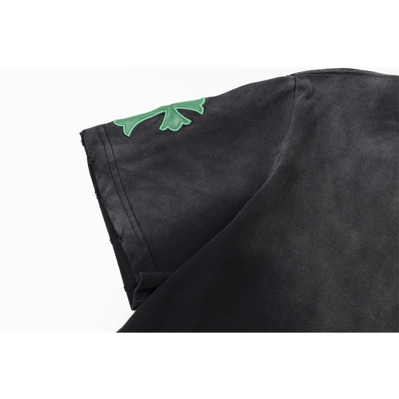 Áo Thun Tay Ngắn Họa Tiết Thêu Chữ Thập Thời Trang Xu Hướng Cho Nữ Jr7Tujr