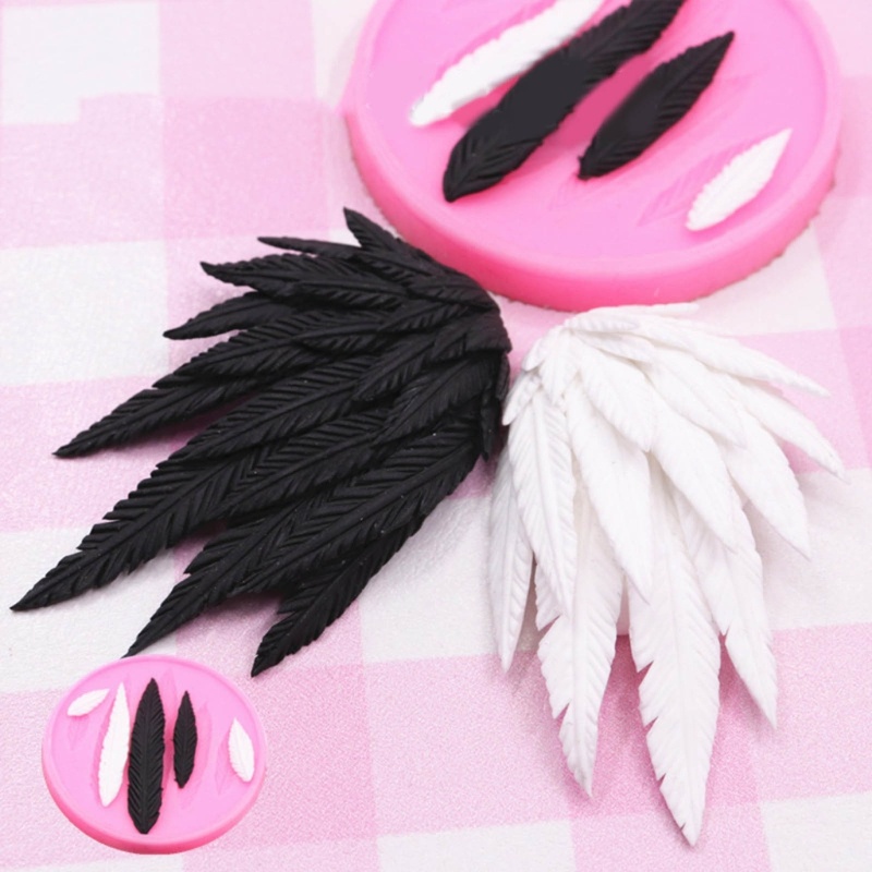 Khuôn Nướng Bánh Bằng Silicone Chống Dính Hình Đôi Cánh Thiên Thần