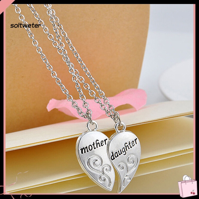 Bộ 2 Vòng cổ Khắc Chữ Chống Mòn Dành Cho Mẹ Và Con Gái