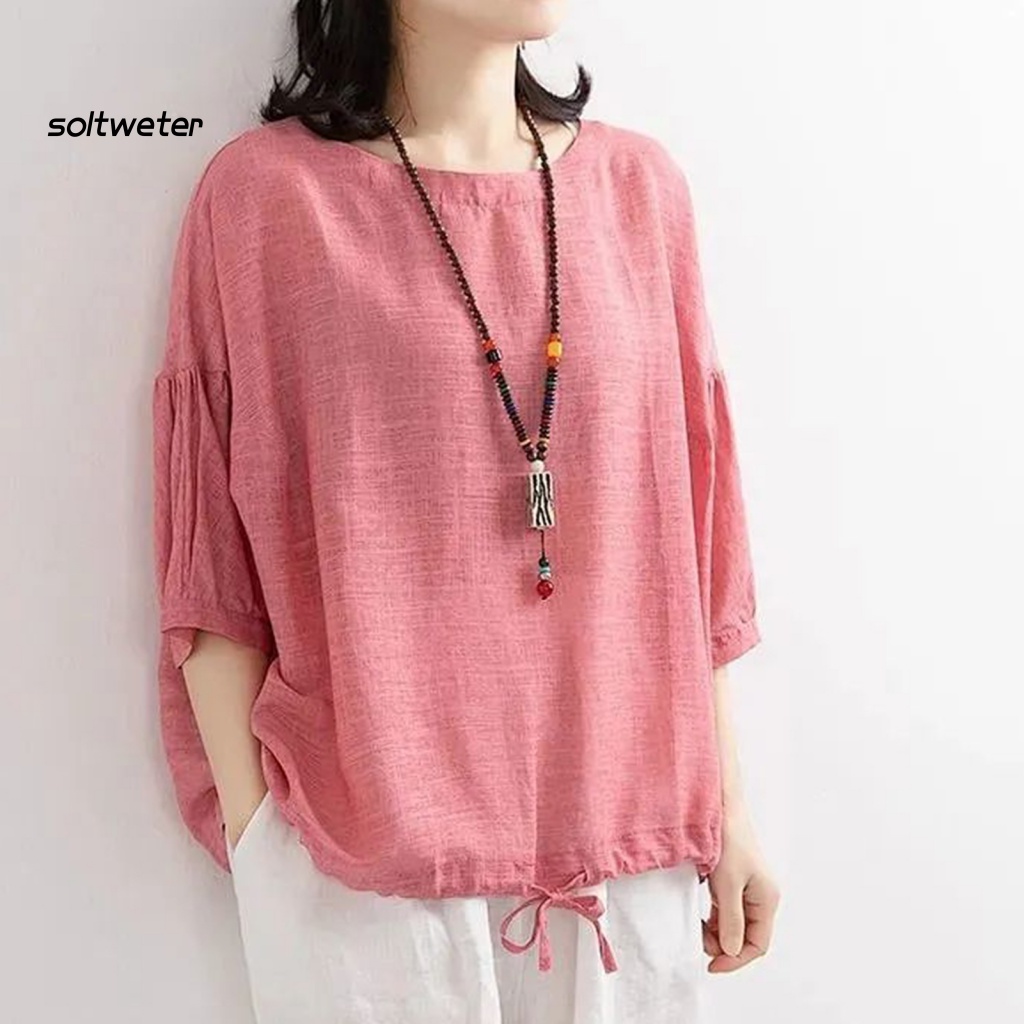 Áo Cánh Dơi Bằng Cotton Thoáng Khí Thời Trang Cho Nữ