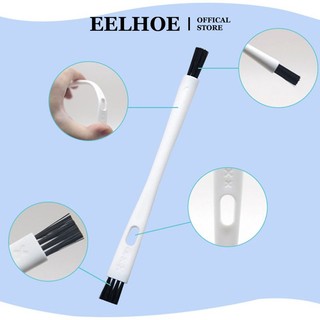 Eelhoe 1 Cái Hai Đầu Bàn Chải Vệ Sinh Đa Năng Tròn Phẳng Đôi Bàn Chải Cửa Sổ Bàn Phím Dụng Cụ Vệ Sinh Máy Cà Phê 7 Màu