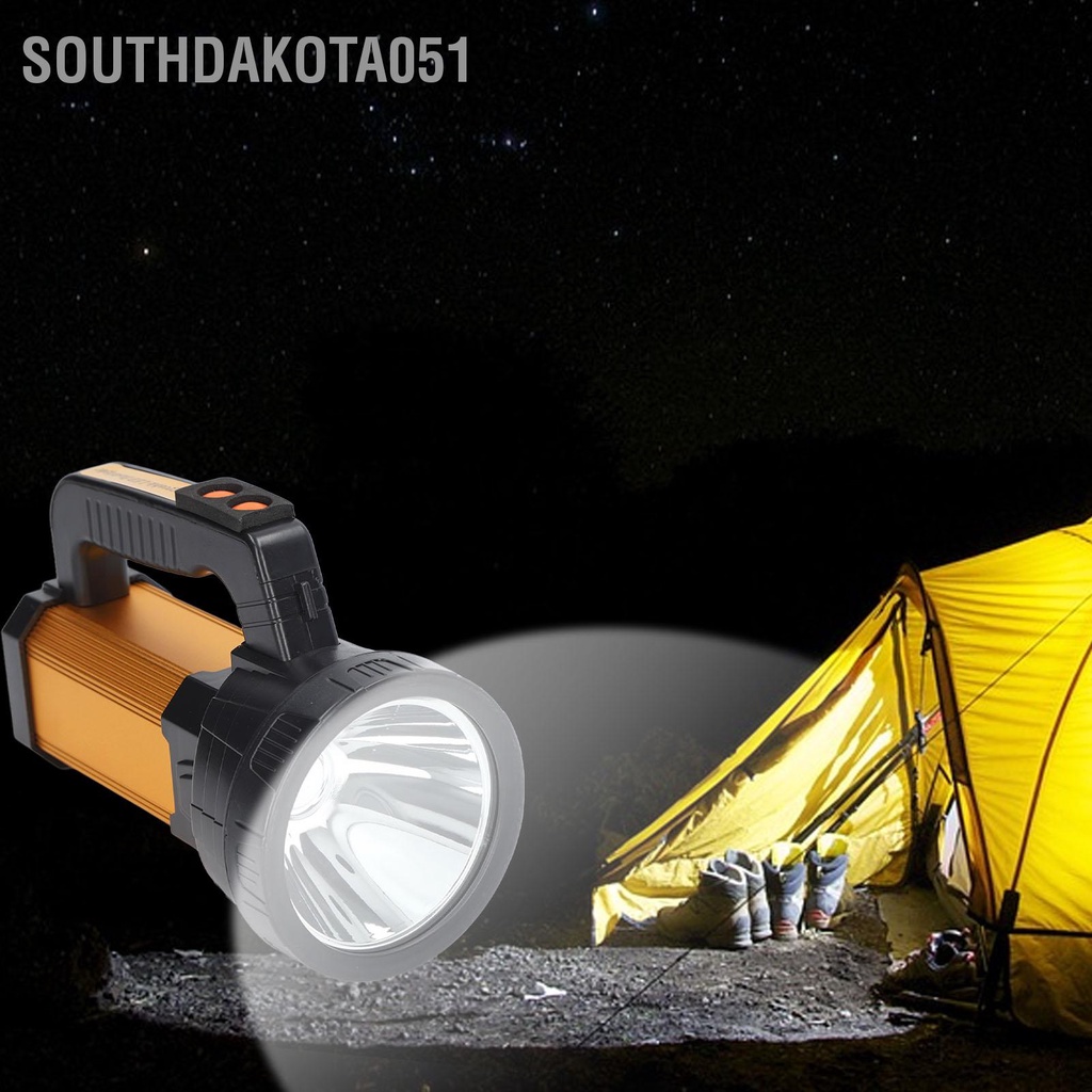 Southdakota051 Đèn Trợ Sáng Cầm Tay Tầm Xa Siêu Sạc Câu Cá Ngoài Trời Pin Di Động Mỹ 100V‑240V
