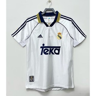 Áo thun ngắn tay in chữ real madrid 99-00