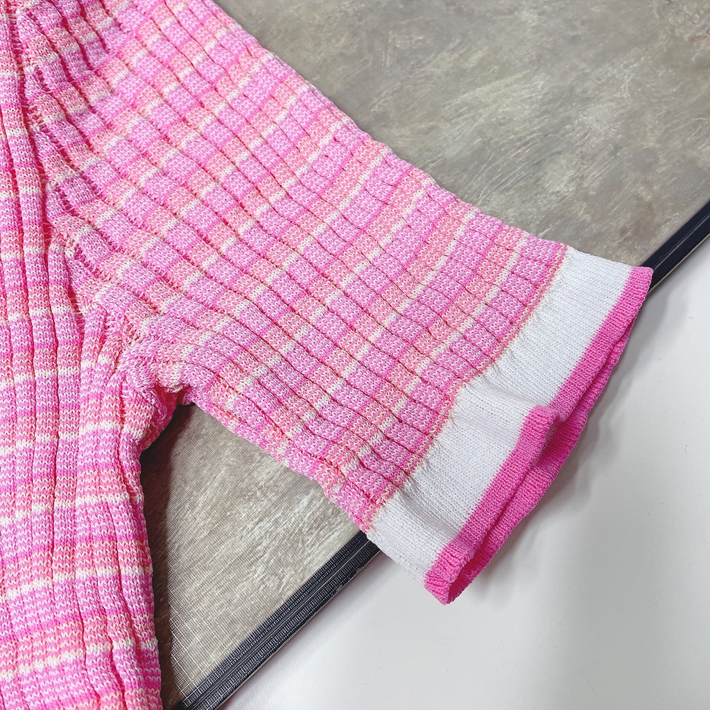 Maje 23 summer French sweet aging temperament slim fit light luxury design sense niche T-shirt knitwear top