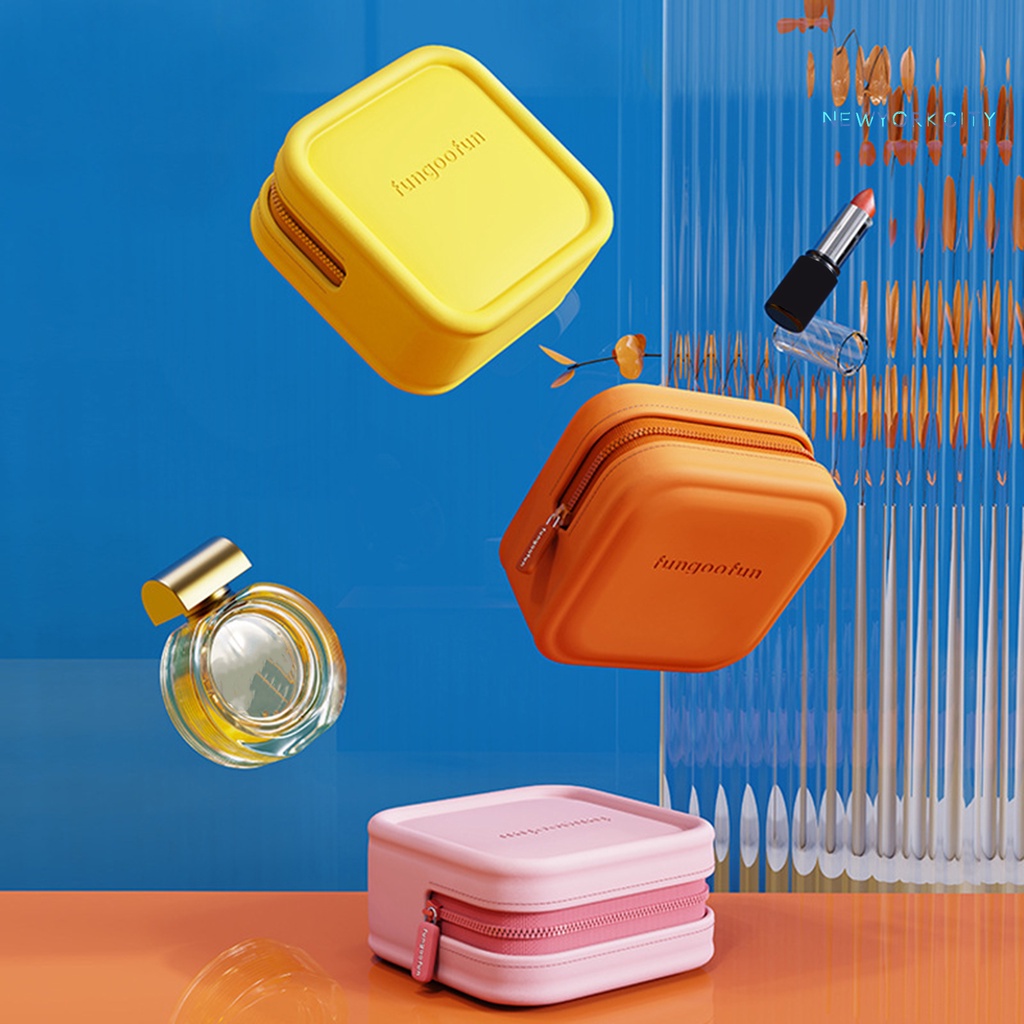 Túi Đựng Đồ Trang Điểm NY-Makeup Sức Chứa Lớn Chống Thấm Nước Có Khóa Kéo Tiện Lợi