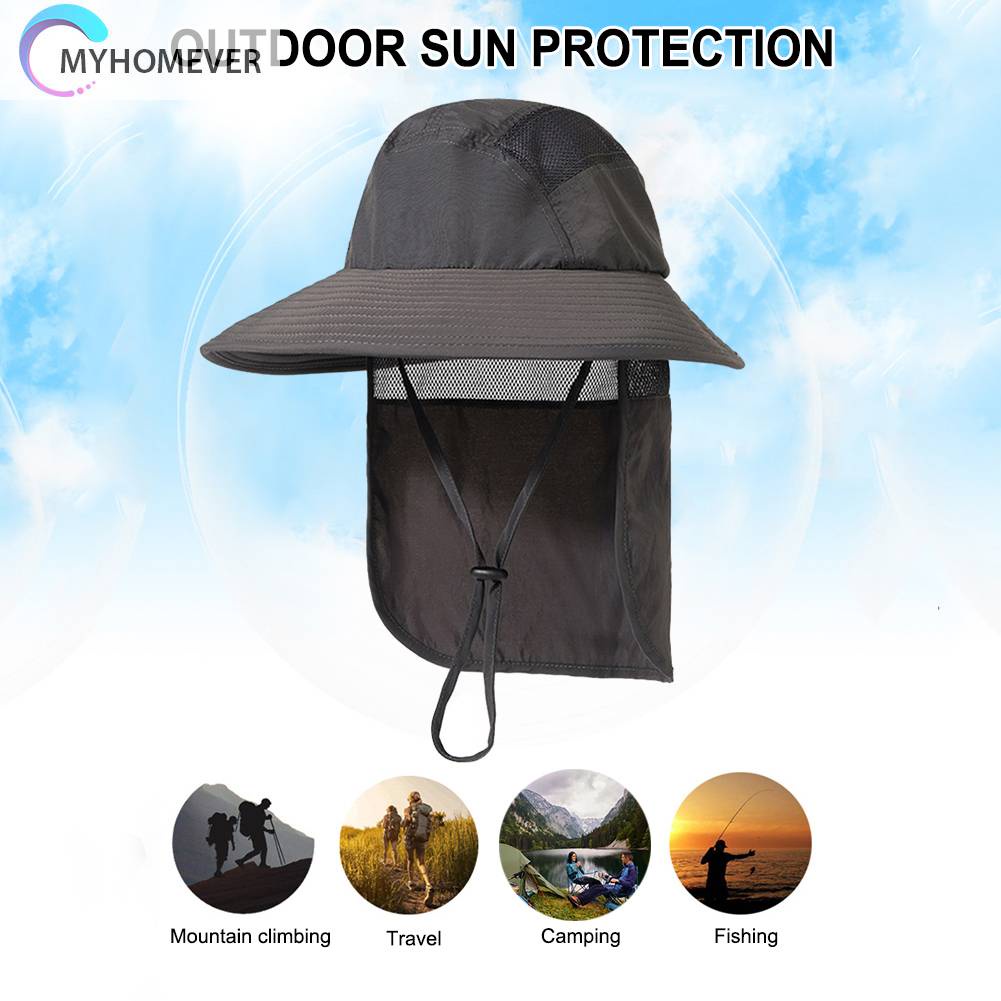 Mũ Boonie Thoáng Khí Chống Nắng Có Màn Che Dùng Khi Chạy Bộ Leo Núi Sự Bảo