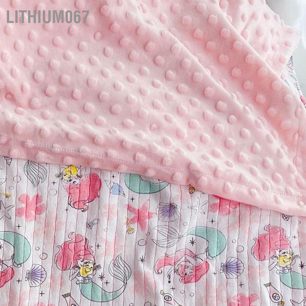 Lithium067 Bé Ném Chăn Chấm Bi Thoáng Khí Siêu Mềm Mại Cho Trai Gái Ngủ 80X110Cm