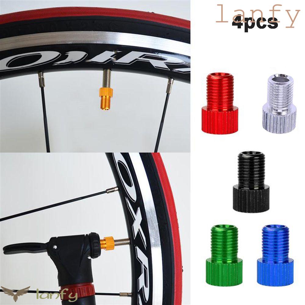 LANFY Set 4 Van Bơm Hơi Bánh Xe Đạp Bằng Hợp Kim Nhôm
