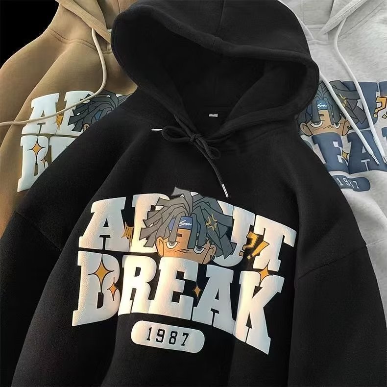 Asrv Áo Nỉ Hoodie Dáng Rộng In Hình Trẻ Trung Hợp Thời Trang Cho Nam