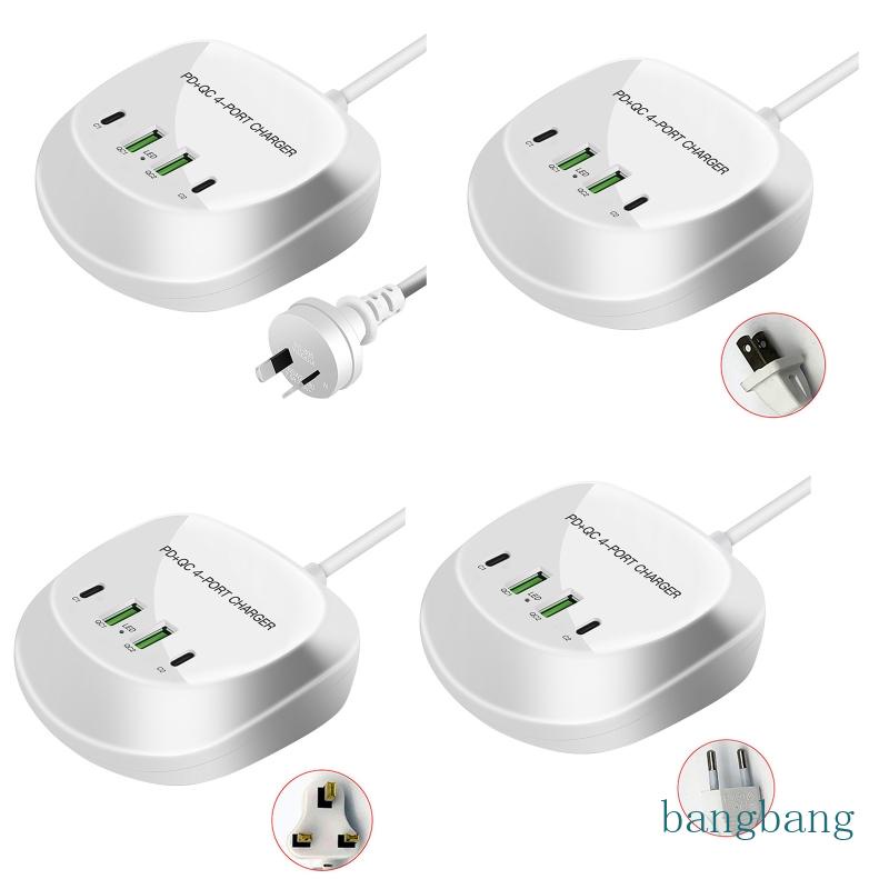 Cục Sạc Giao Diện USB Kép Type-C 40W Cho Điện Thoại / Máy Tính Bảng