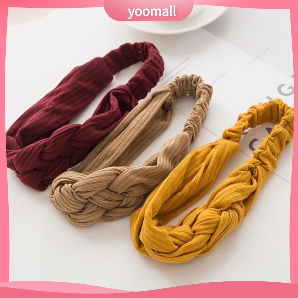 Băng Đô Thắt Nút Dùng Rửa Mặt / Trang Điểm Tiện Dụng