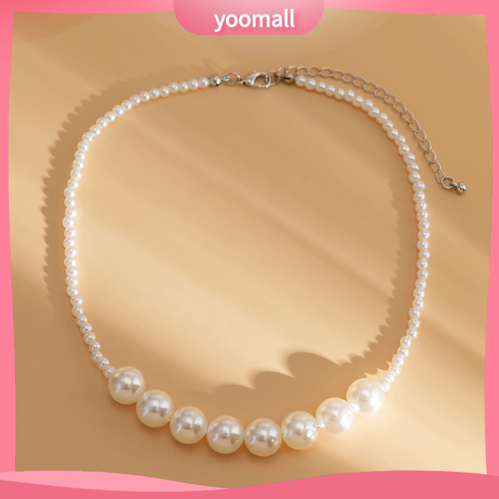 [YM] Vòng Cổ Choker Nhiều Lớp Mặt Ngọc Trai Tinh Tế Cho Cô Dâu