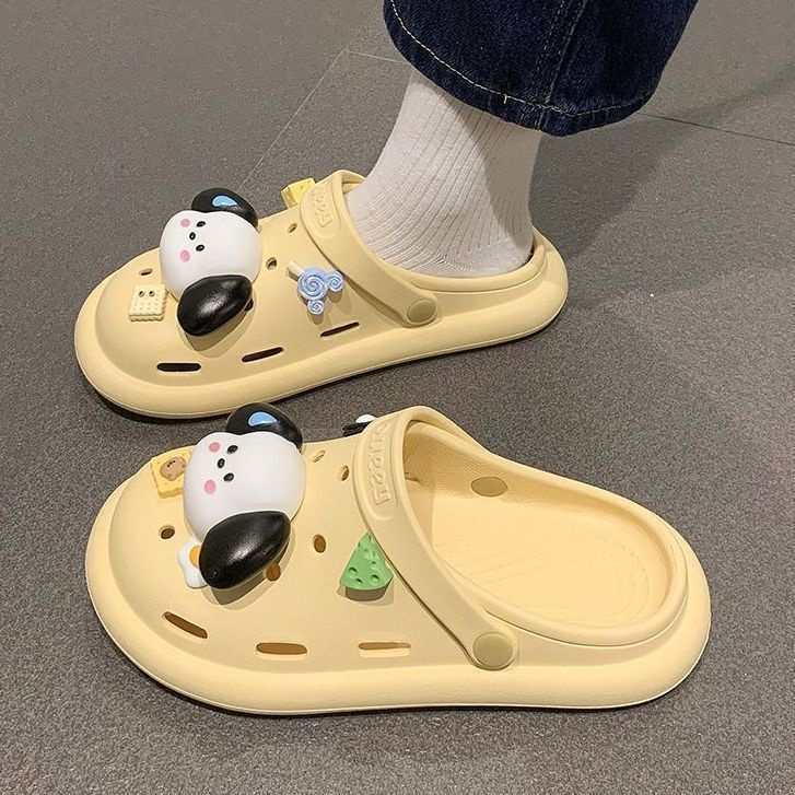 FEIJIANU dép Cross dép sandal nữ giày đi biển đáng yêu thoải mái28Z23071201