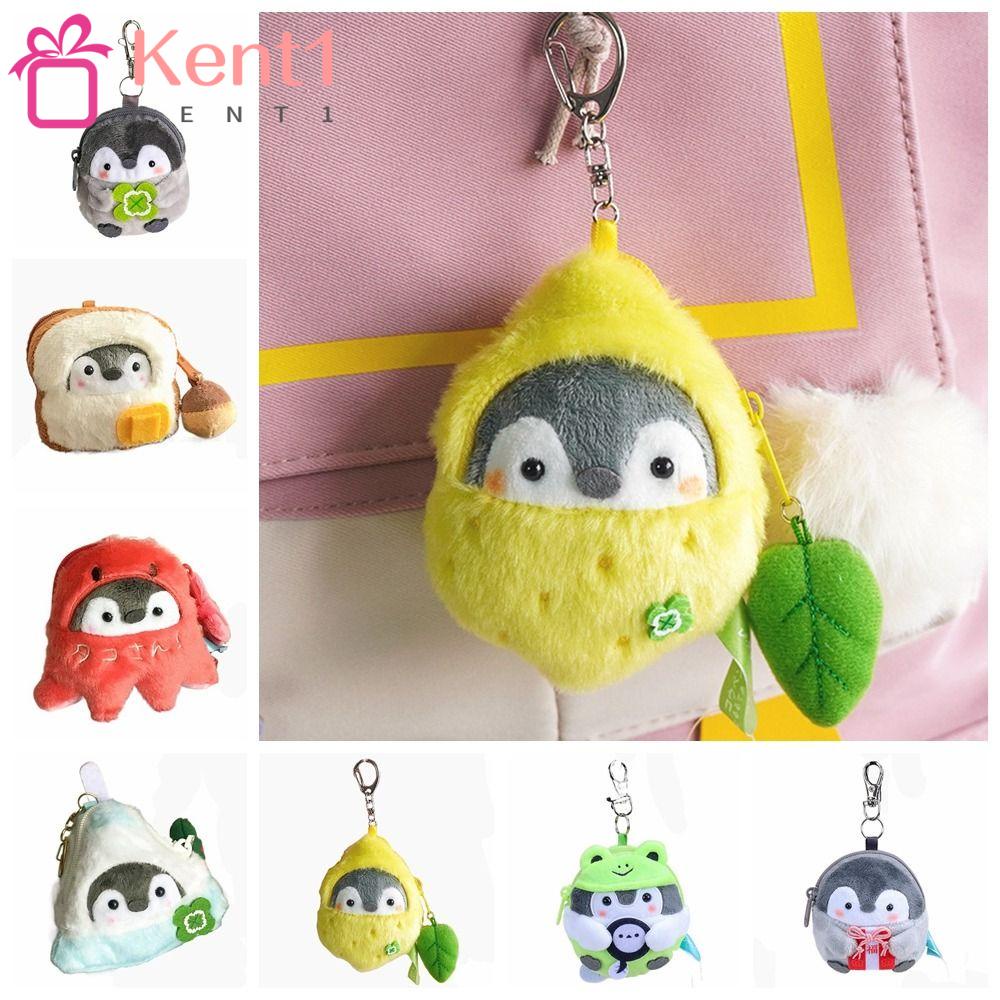 KENT1 Móc Khóa Hình Chim Cánh Cụt Hoạt Hình 8CM Trang Trí Túi Xách