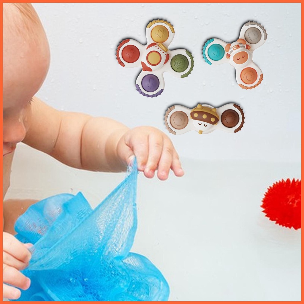Set 3 Con Quay Đồ Chơi Fidget Spinner HìNh HoạT HìNh Cho Bé Khi TắM