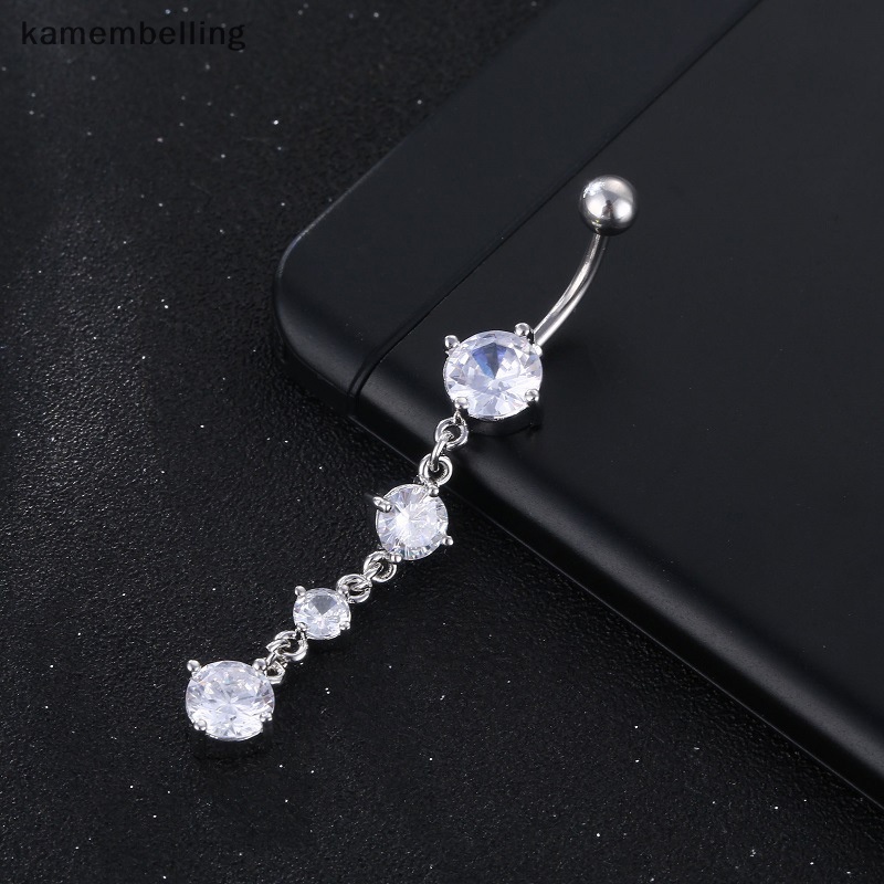 Khuyên Rốn Đính Đá Zircon Thời Trang Cho Nữ
