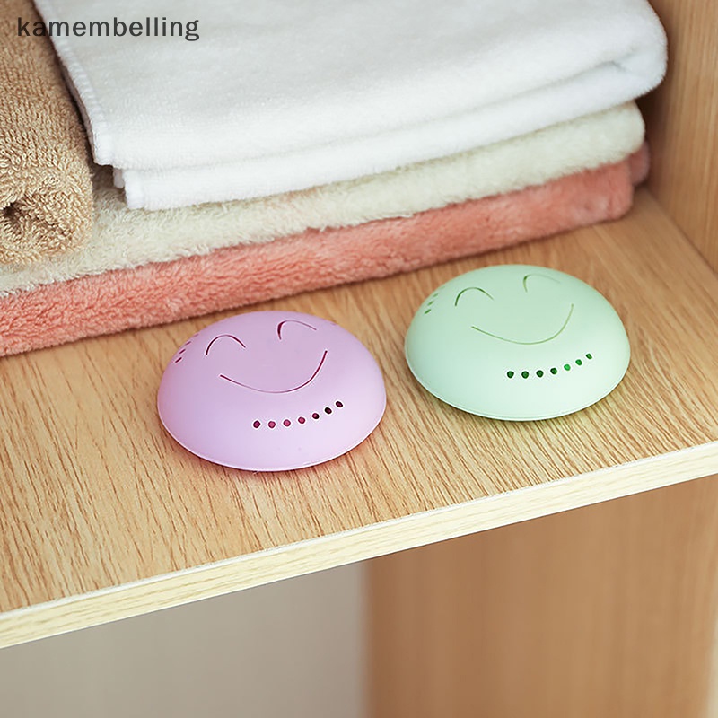 Kamembelling Set 2 Hộp Đựng Giày Khử Mùi Tự Dính Hình Mặt Cười