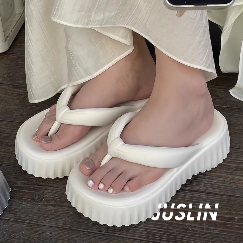 JUSLIN dép nữ sandal nữ dép bánh mì nữ dép bánh mì nữ 2023 NEW 071311