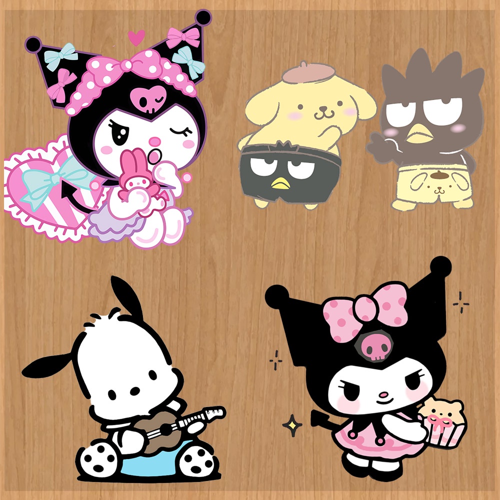 Miếng Dán Ủi Quần Áo In Hình Kuromi Cinnamoroll Hoạt Hình Dễ Thương
