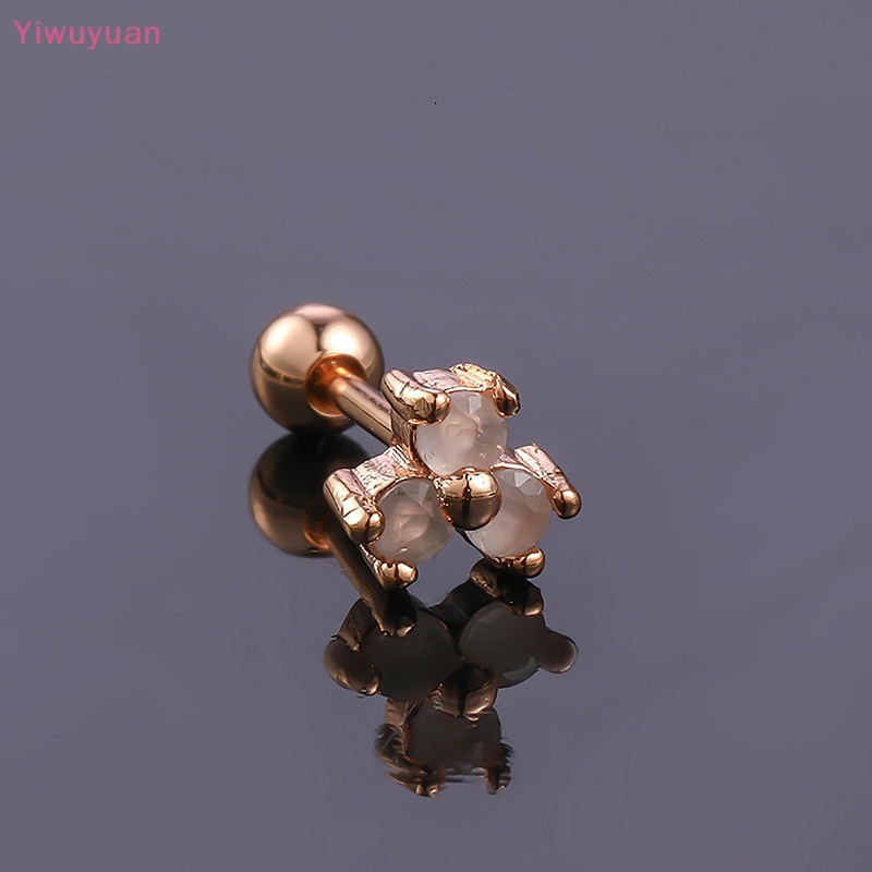 1 Khuyên Tai Xoắn Ốc Hình Hoa Đơn Giản Cho Nữ Mới