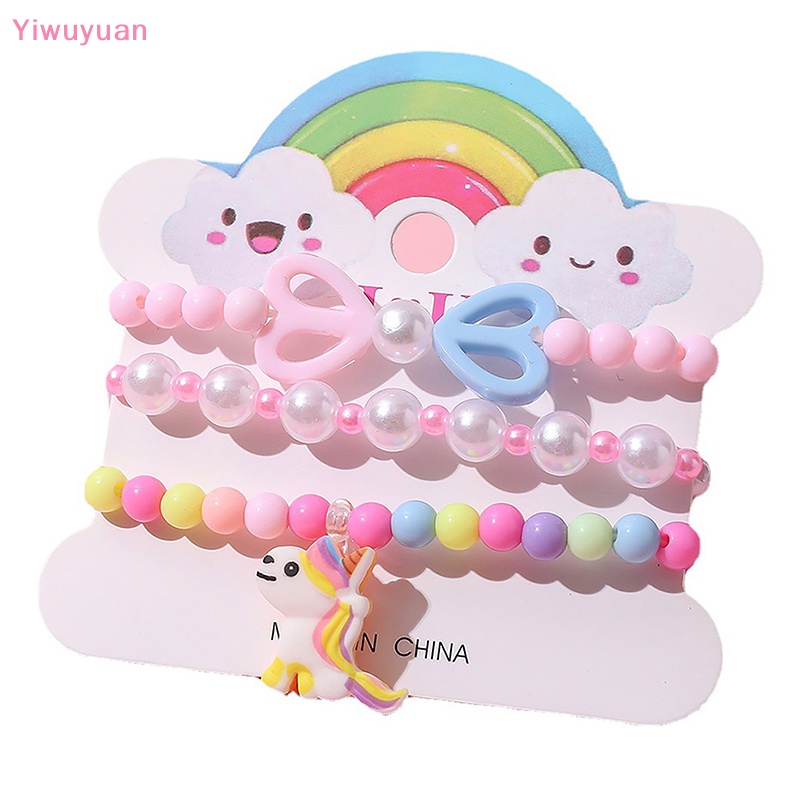 (MớI) Bộ 3 VòNg Tay ChuỗI HạT NhiềU MàU Cho Bé