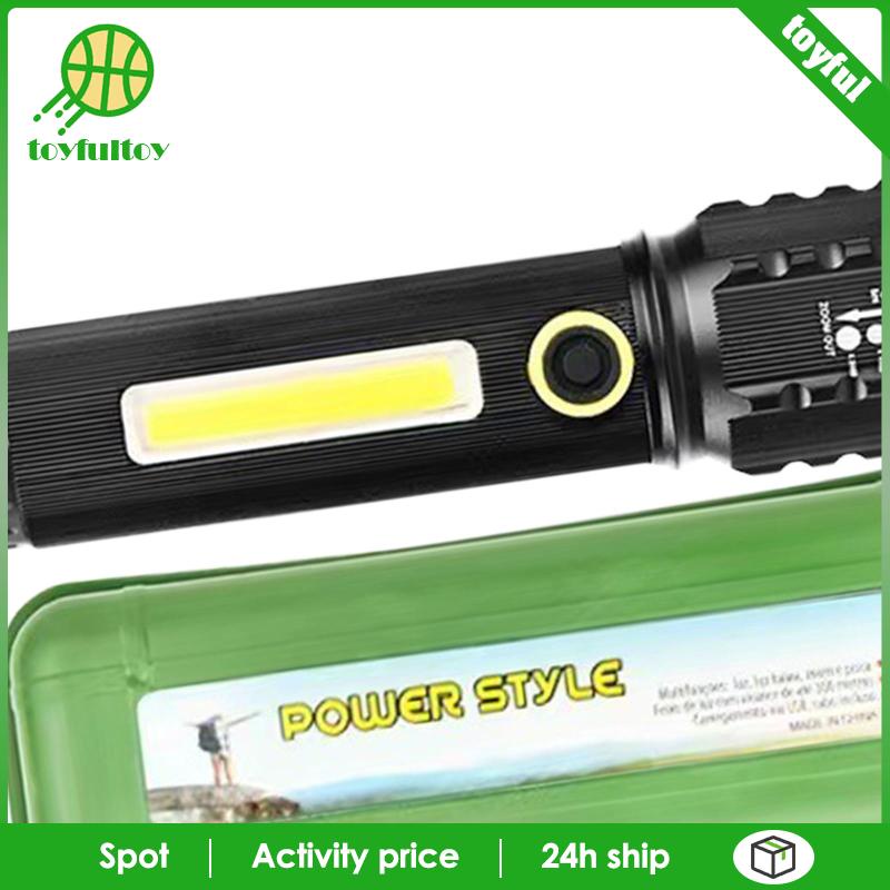 Đèn Pin LED USB Cầm Tay Siêu Sáng Bỏ Túi Tiện Dụng Cho Gara Xe Hơi / Sân Vườn