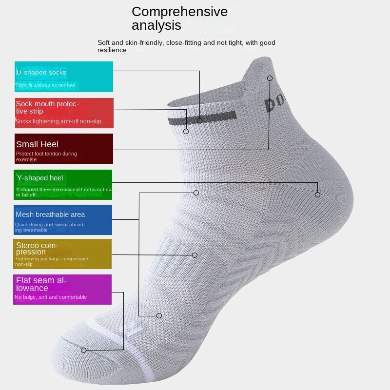 Bộ 3 Đôi Vớ Chạy marathon Với Đế Dày Nhanh Khô Chuyên Dụng Cho Nam Và Nữ