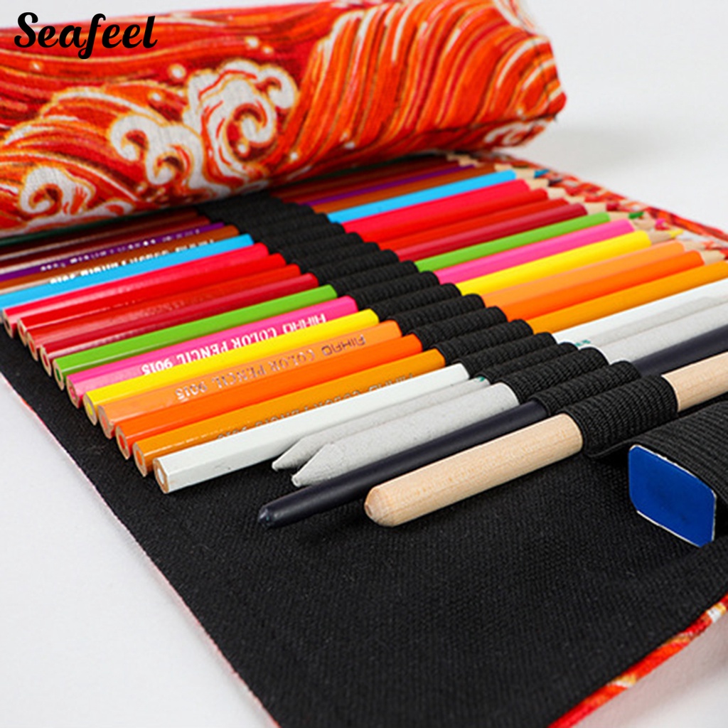 Túi Vải Canvas 12 / 24 / 36 / 48 Lỗ Nhiều Màu Sắc Tiện Dụng