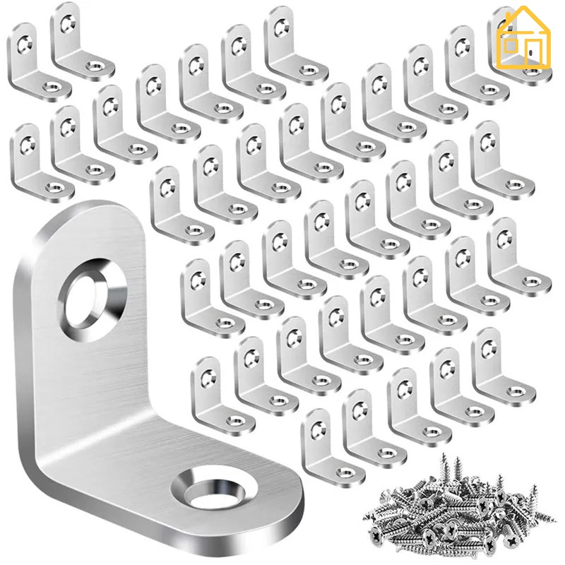 Giá Chữ L Gắn Góc Tủ Bằng Thép Không Gỉ