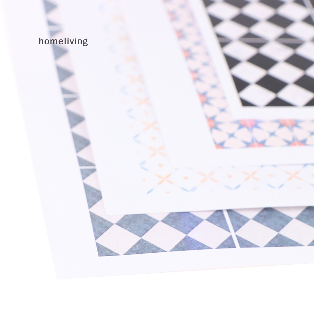 Miếng Dán Sàn Nhà Trang Trí Nhà Búp Bê Tỉ Lệ 1 / 12