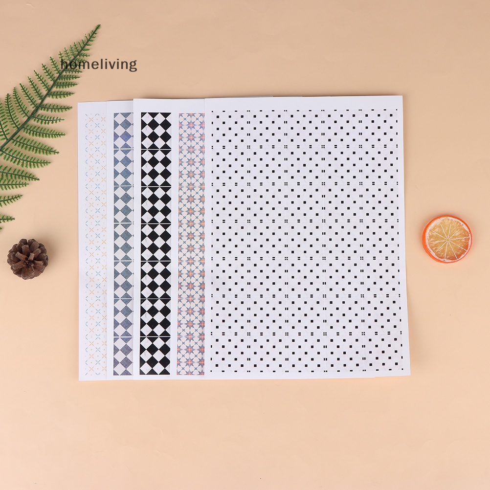 Miếng Dán Sàn Nhà Trang Trí Nhà Búp Bê Tỉ Lệ 1 / 12