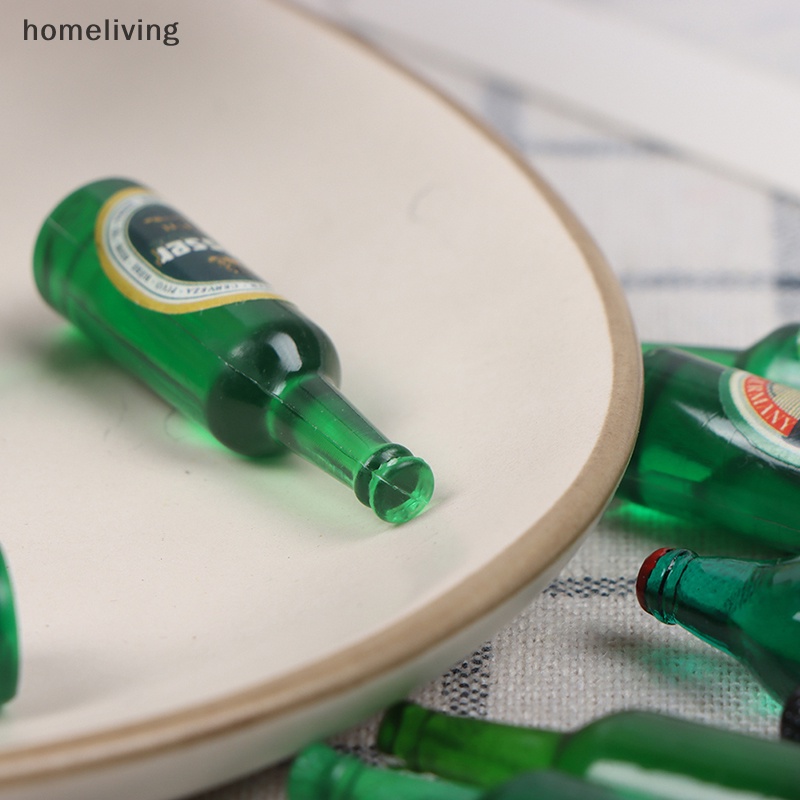 Set 10 Chai Nước Mini Tỉ Lệ 1 / 12 Dùng Để Trang Trí Nhà Búp Bê