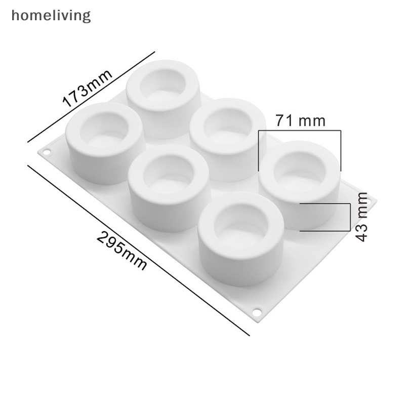 Khuôn Silicon 6 Ngăn Làm Bánh Tráng Miệng Kiểu Pháp Dễ Thương