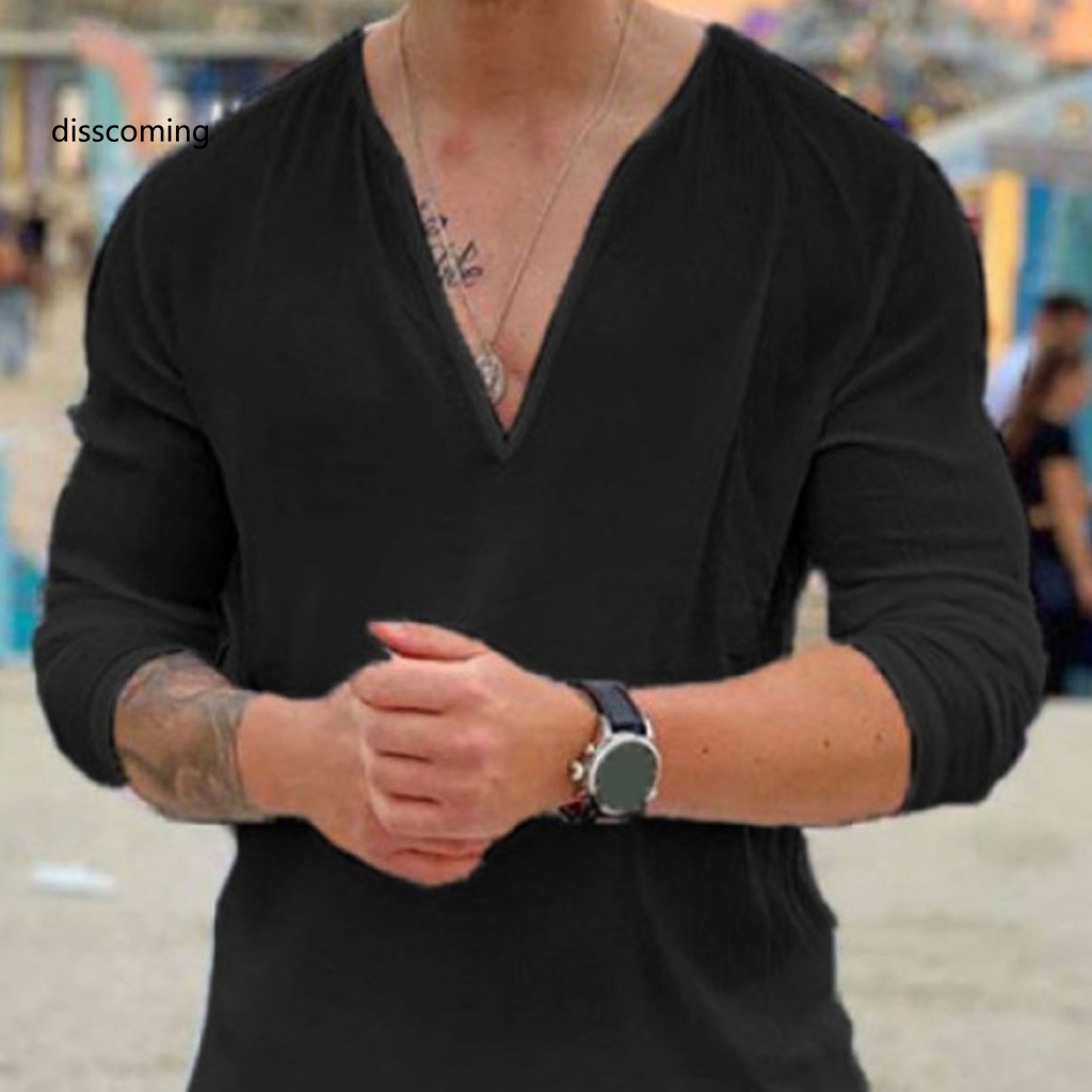 Áo Khoác Dáng Dài In Họa Tiết Cá Tính Trẻ Trung| Áo Sơ Mi Nam Cổ Chữ V Tay Lửng Dáng Rộng Thấm Hút Mồ Hôi Màu Sắc Đơn Giản