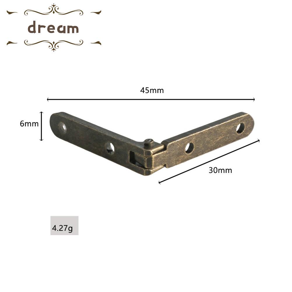 【DREAMLIFE】Hinges 30mm 90 Degree Reen Bronze With Mounting Screws 10pcs Drawers Box