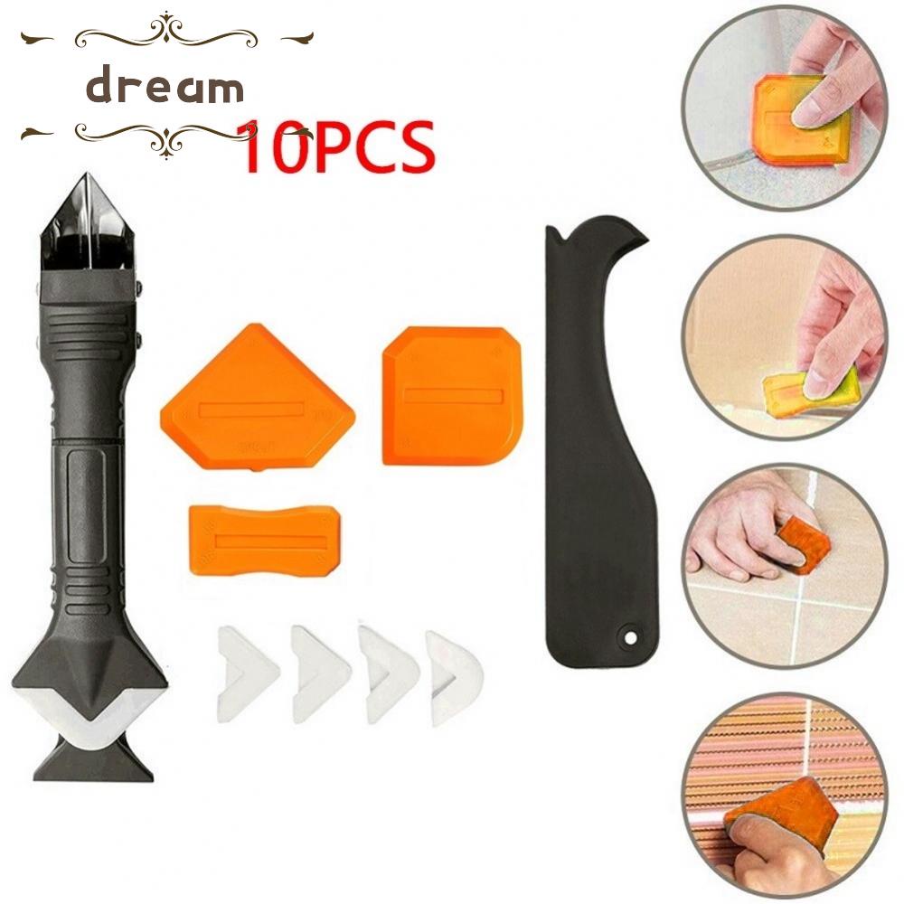 【DREAMLIFE】Scraper Sealant Silicone Stainless Steel Tool 3in1 Caulking Scraper 10pcs