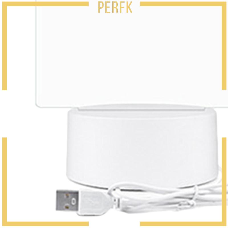 Bảng Viết Có Đèn LED Và Giá Đỡ Ghi Chú Bằng Acrylic Trong Suốt Tiện Dụng Cho Trường Học / Quán Bar