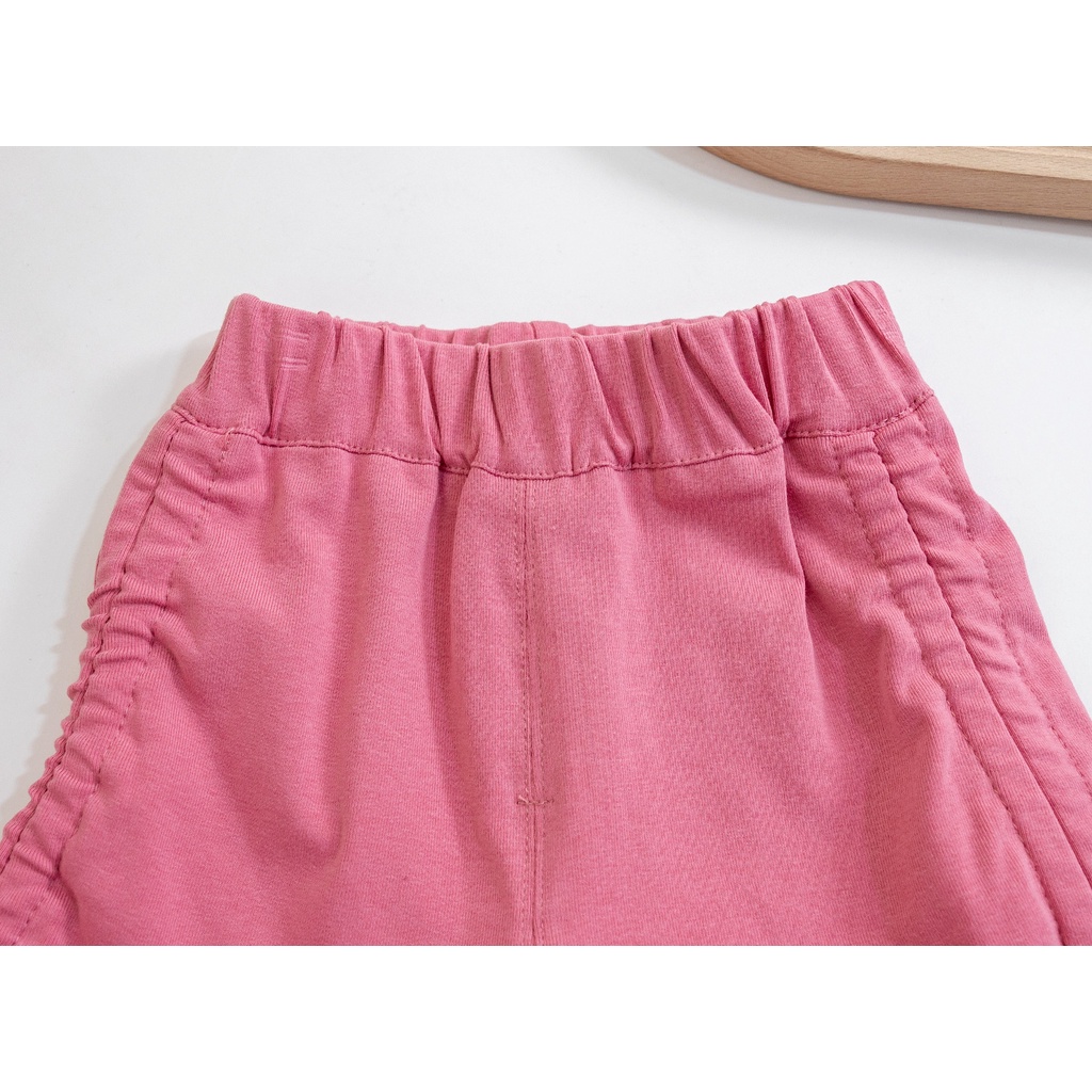 Quần Short Cotton Màu Sắc Đơn Giản Thời Trang Mùa Hè Cho Bé Gái