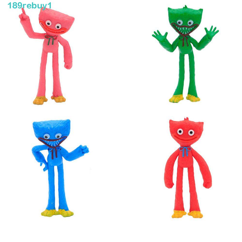 Bộ 6 Mô Hình Nhân Vật Hoạt Hình Anime Bằng PVC Để Bàn REBUY1 Huggy Wuggy