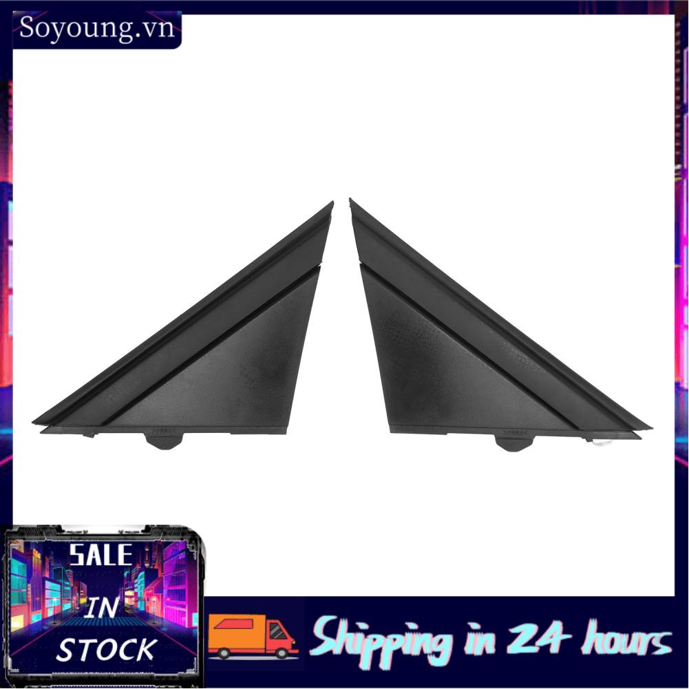 Soyoung Pair Door Mirror Flag Cover 1SH17KX7AA Left Right Black Decoration for FIAT 500 2012 2013 2014 2015 2016 2017 Side View