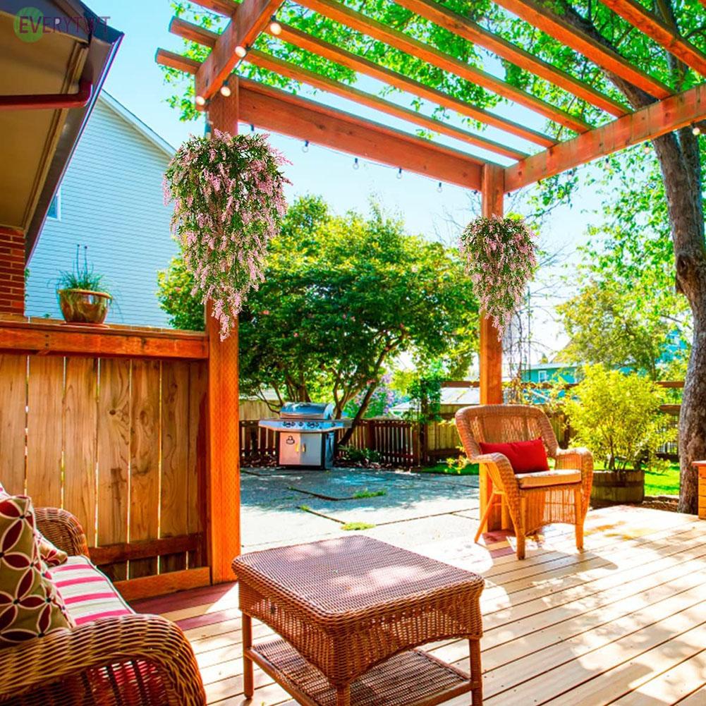 ⭐24H SHIPING ⭐Artificial Fake Flowers Hanging Plants  Vine Plant Indoor Outdoor Decor