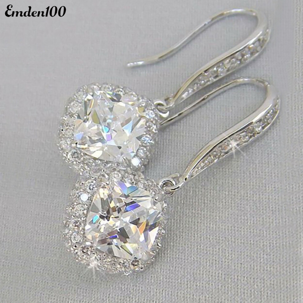 Đôi Khuyên Tai Dài Đính Đá Thời Trang Cho Nữ