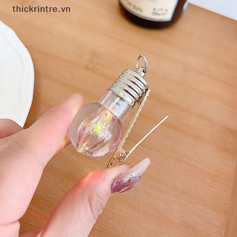 Kẹp Tóc Hình Bóng Đèn Phát Sáng Phong Cách Gothic Punk Cho Nữ