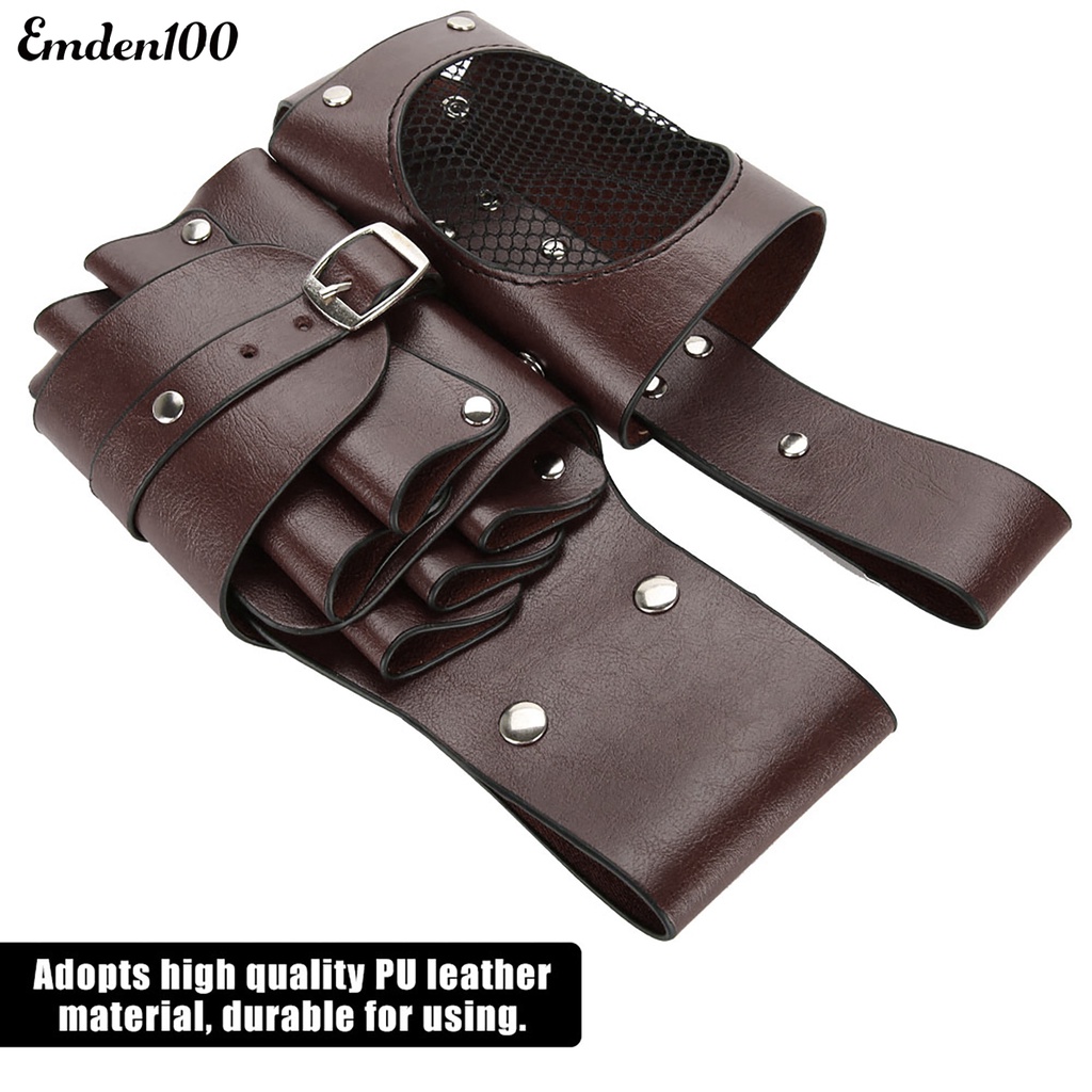 Túi Giả Da Đựng Dụng Cụ Làm Tóc Đeo Hông Tiện Lợi